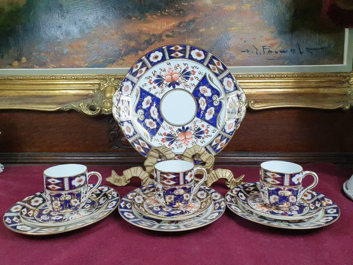 1892년 영국 Sutherland China Imari Coffee S